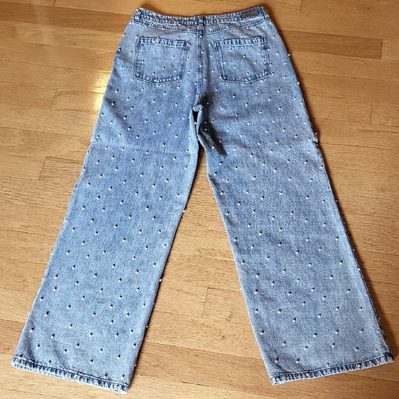 Blank NYC Pearls Front And Back Blue High Rise Jeans - Picture 11 of 11